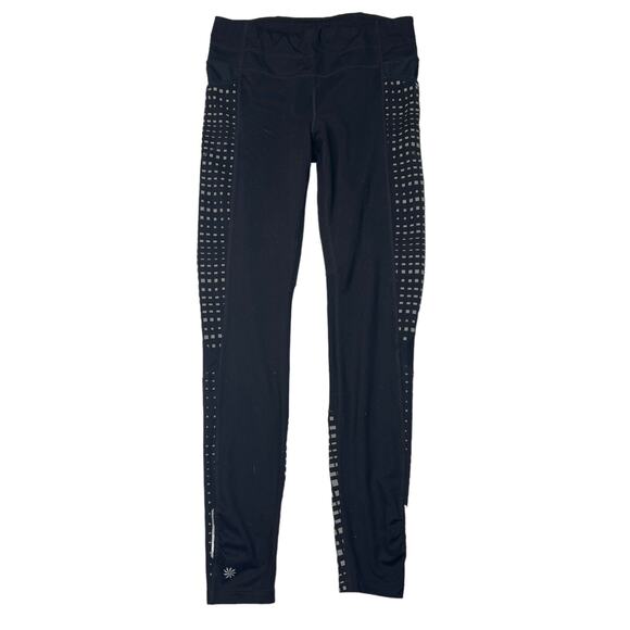 Athleta Reflective Be Free Tight Full Length Leggings Mid Rise Black Small - Picture 3 of 11